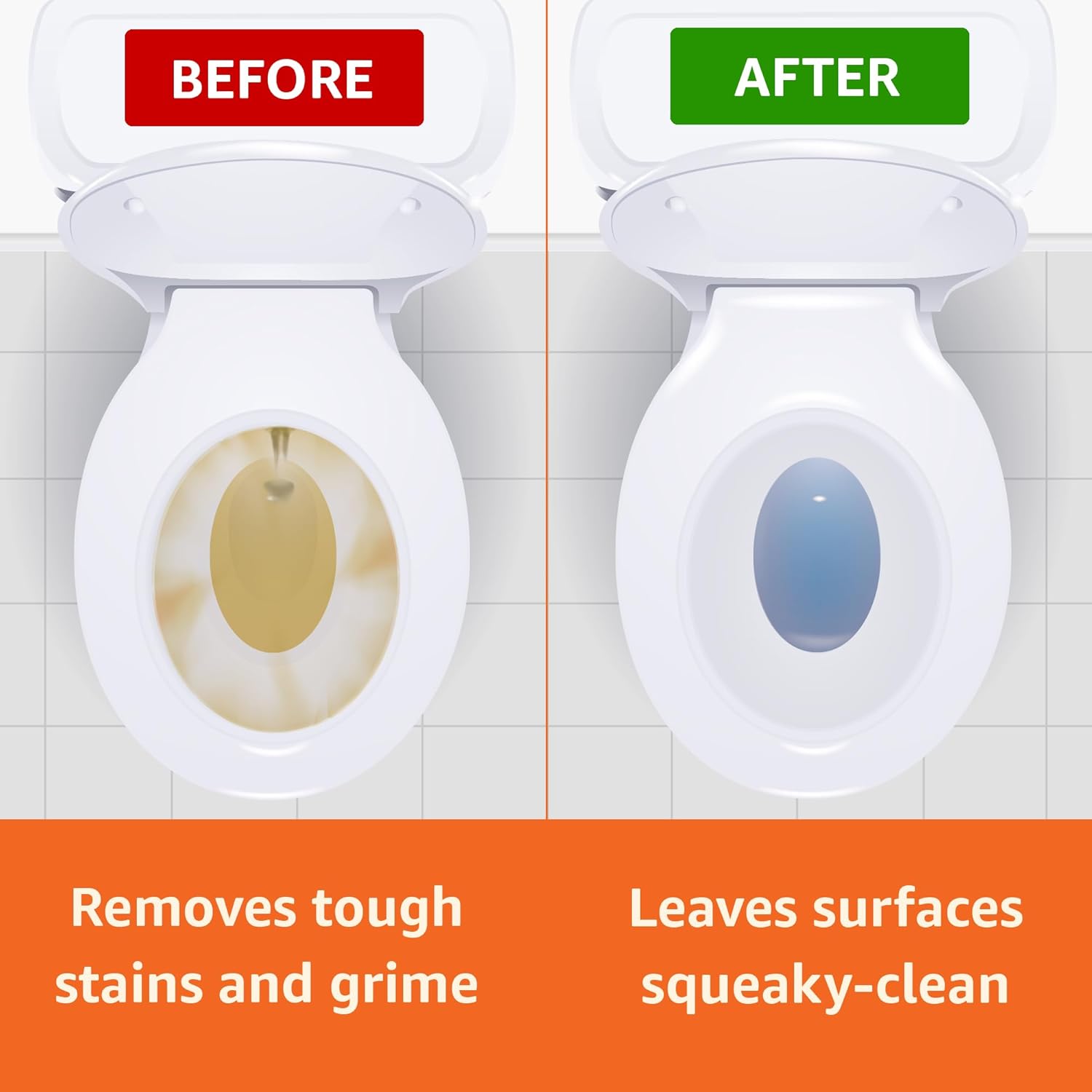 Natural Care Toilet Bowl Cleaner (Acid-Free) | Disinfects, Removes Stains & Odour | 500 ml