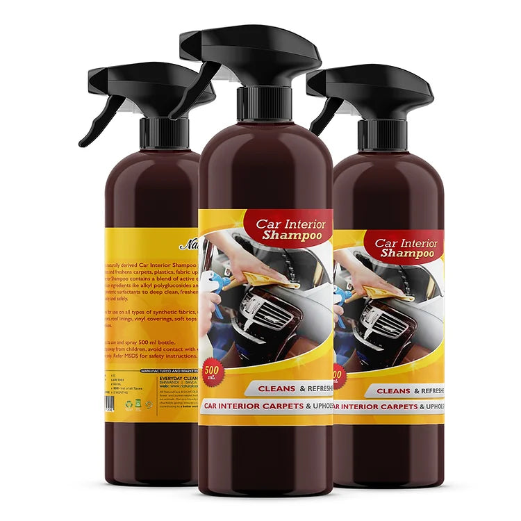 Car Interior Wash Shampoo High Foam Liquid Soap - 500 ml x 3 combo