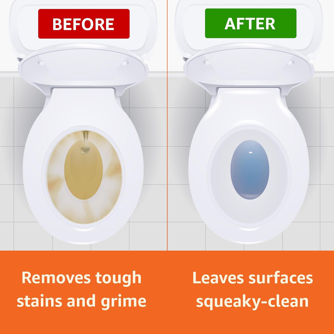 Natural Care Toilet Bowl Cleaner Liquid (Acid-Free) | Removes Limescale, Stains & Odour | Safe for Daily Use | 500 ml