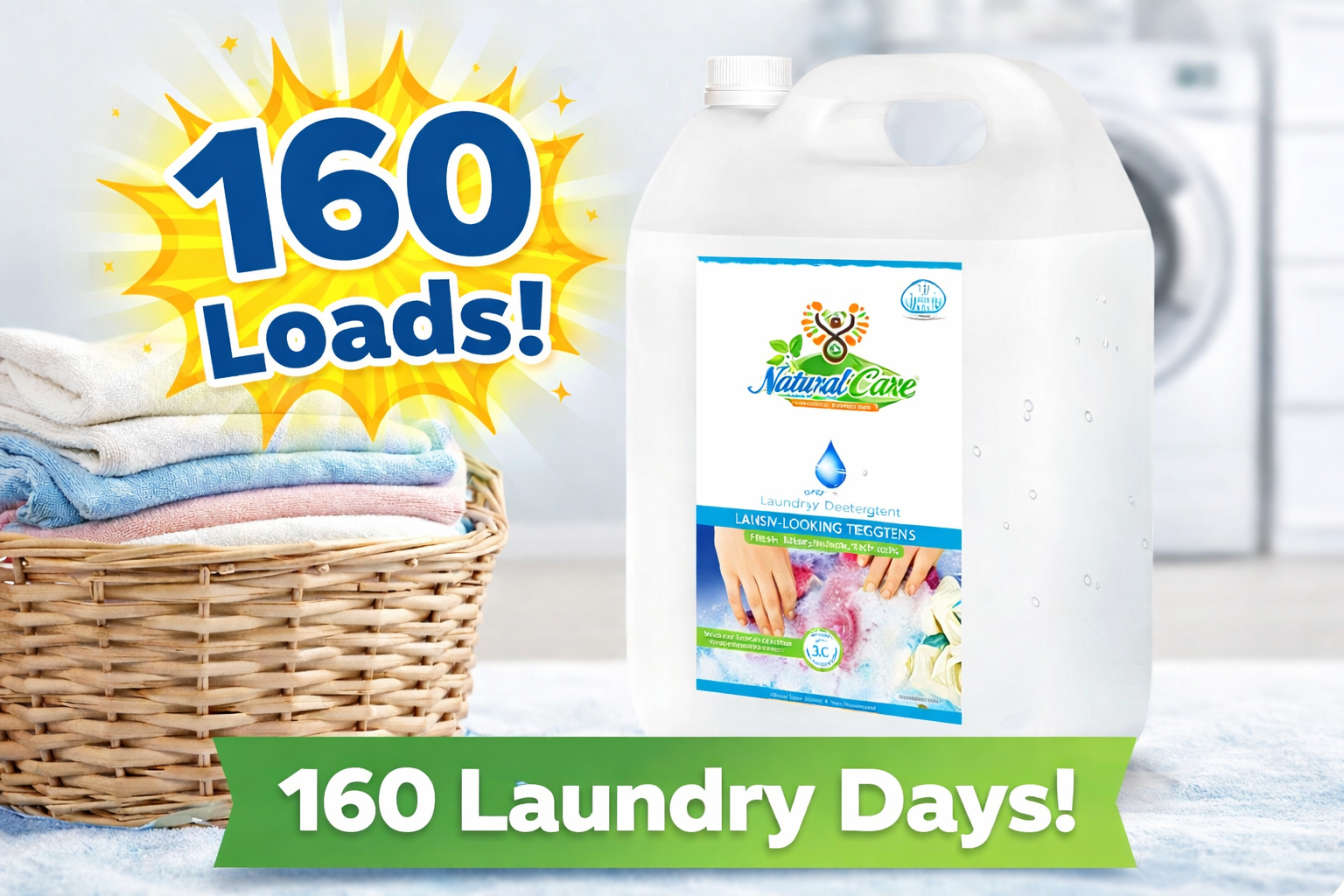Laundry Value Bundle – 5L Liquid Detergent + 500ml Stain Remover