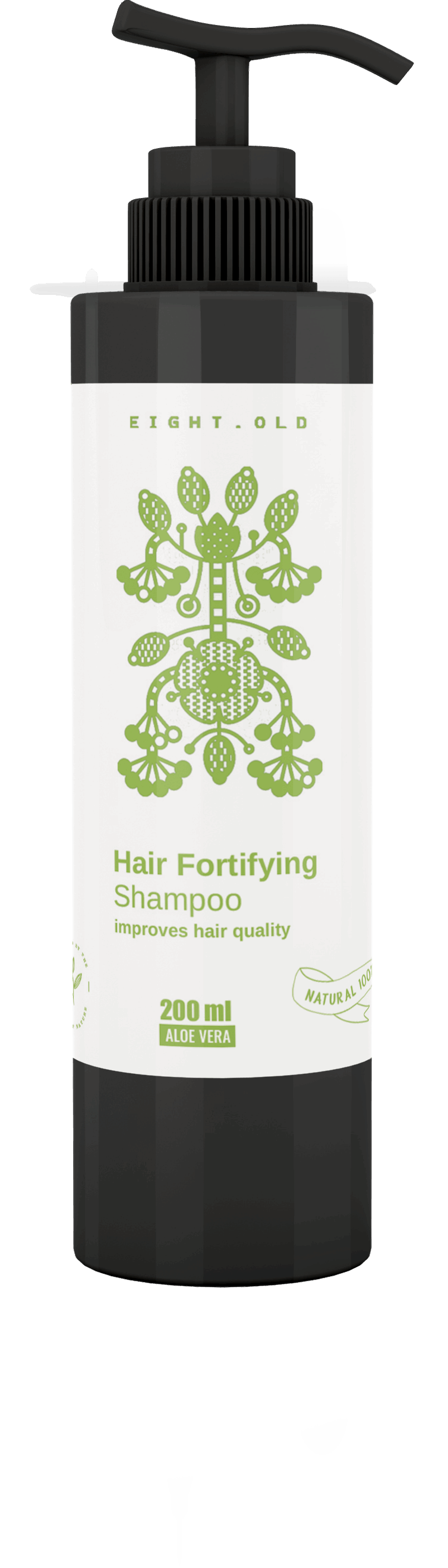 EIGHT.OLD hair fortifying shampoo with green tea and aloe