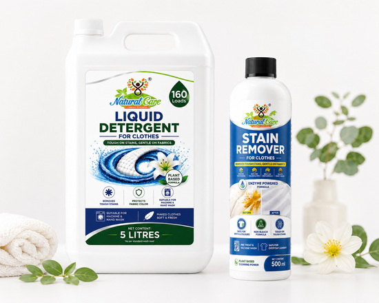 Natural Care Laundry Value Bundle — 5L Detergent and Stain Remover