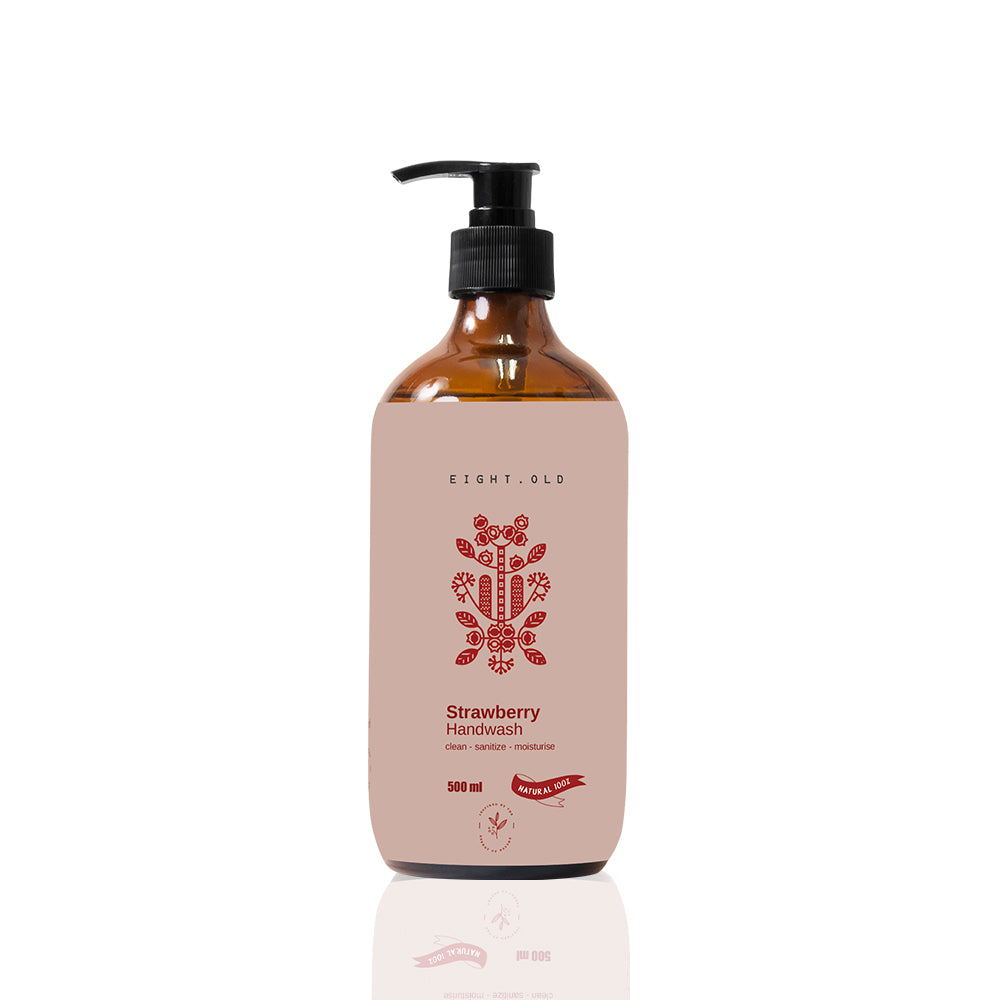 Natural Care Strawberry Handwash | Moisturizing Liquid Hand Soap | 500 ml