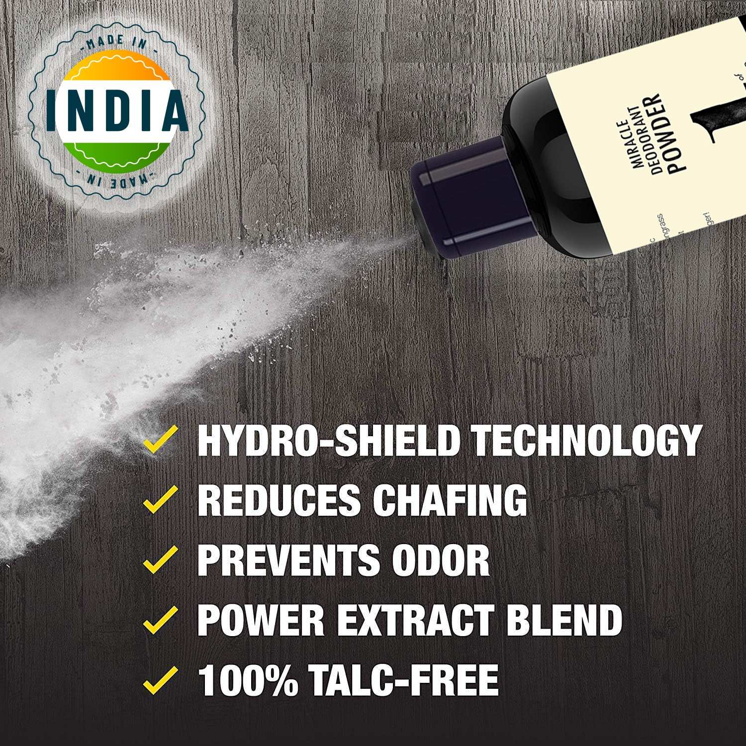Miracle De-odorant Talc - Goodbye Body Odour