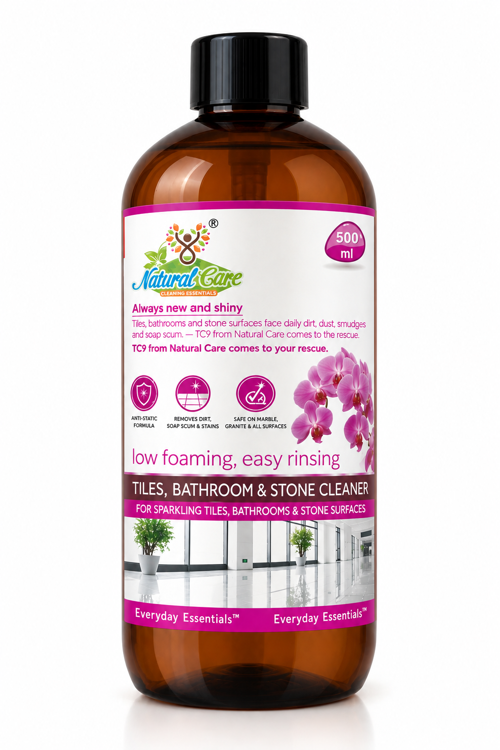 Natural Care Marble & Granite Floor Cleaner & Protector | Non-Acidic Stone Safe Formula