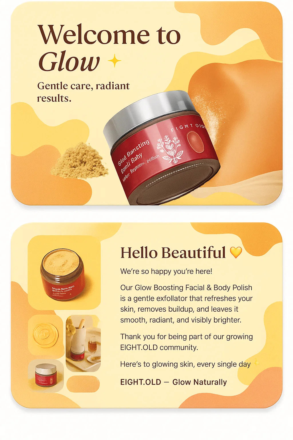 EIGHT.OLD Glow Boosting Facial Polish | Brightening Exfoliator for Smooth, Radiant Skin | 100 g
