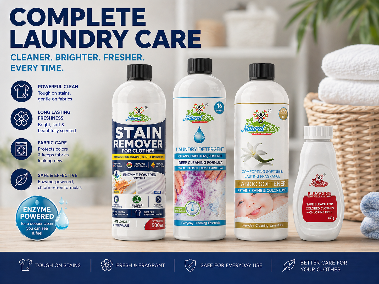 Laundry Value Bundle – 5L Liquid Detergent + 500ml Stain Remover