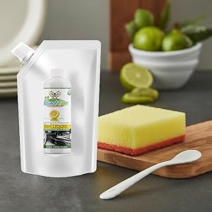 Natural Care Bio-Degradable Dishwash Gel | Lemon Variant | Powerful Degreaser | 5 Litre