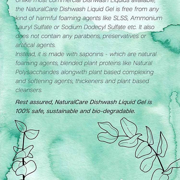 NaturalCare Bio-degradable Dishwash Cleaning Gel - 500 ml x 2