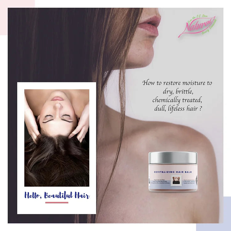 EIGHT.OLD Revitalizing Hair Balm | Deep Conditioning Treatment for Dry, Frizzy & Damaged Hair | 100 g