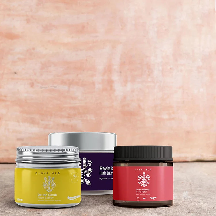 EIGHT.OLD Glow Boosting Facial Polish | Brightening Exfoliator for Smooth, Radiant Skin | 100 g