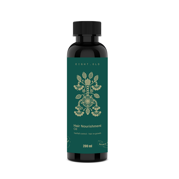 EIGHT.OLD Hair Nourishment Oil | Strengthening Herbal Blend for Hair Growth | 200 ml