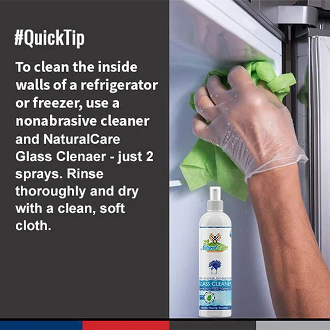 Natural Care Streak-Free Glass & Mirror Cleaner Spray – 500 ml x 2 | No Smudges, No Residue