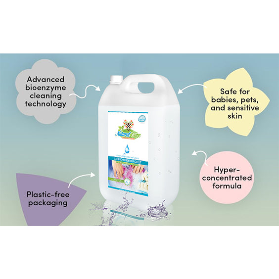 Natural Care Laundry Essentials Combo Pack | Detergent + Conditioner + Stain Remover | Home Care Kit