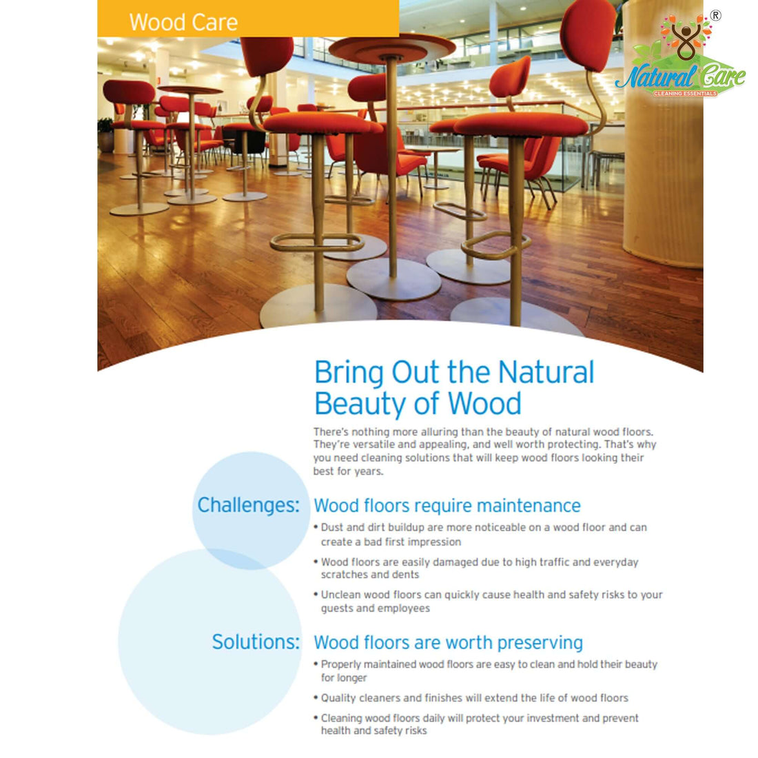 Natural Care Wood Furniture & Floor Polish Duo | Shine & Protection | 500 ml x 2
